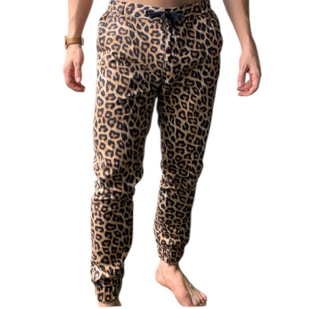 21 Men Leopard Print Joggers